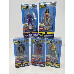 NEW Super FX Mighty Heroes DC Comics Talking Collectibles Justice League & Joker